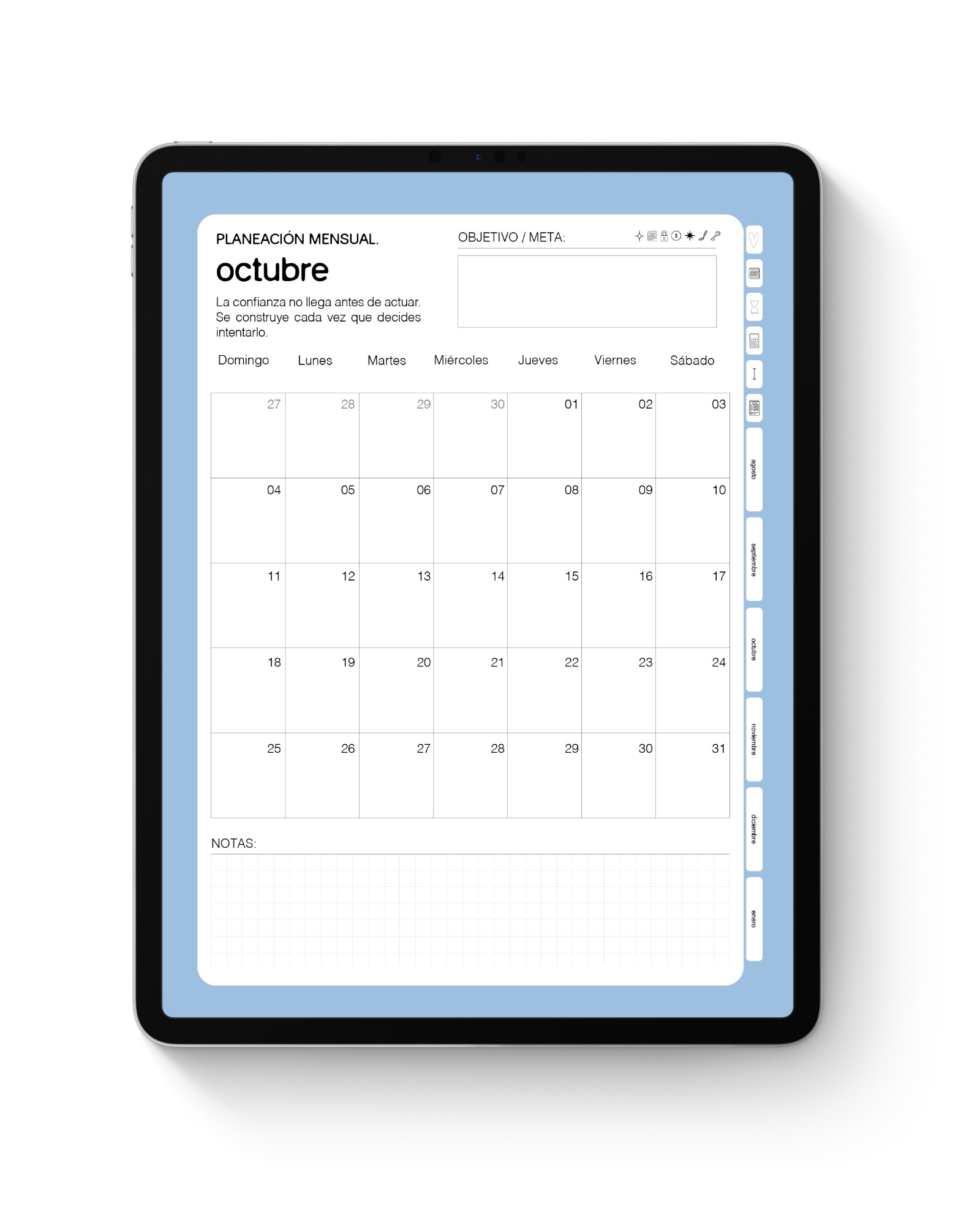 EDITABLE / THE ACADEMY PLANNER — Agenda Digital Académica
